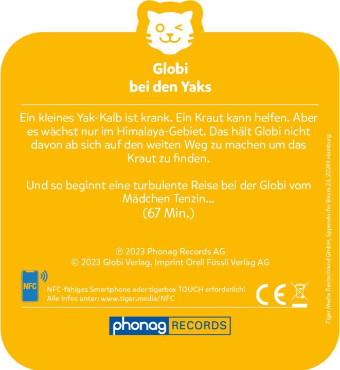 Produktbild Tigermedia tigercard - Globi bei den Yaks (Schweizerdeutsch)
