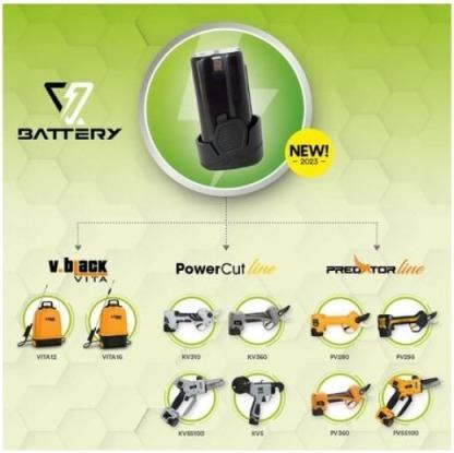 Actual product image Volpi Battery scissors PV280