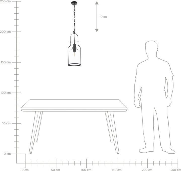 Image du produit Beliani Lampe à suspendre Lumarko Lampe à suspendre en métal noir BASHILO! (E27)