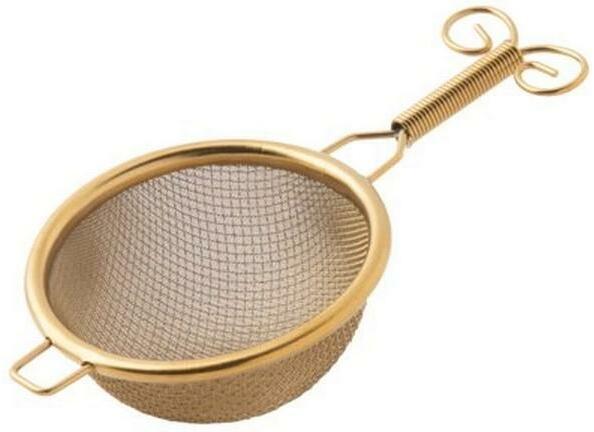 Paderno Teesieb Ø 6 cm Gold