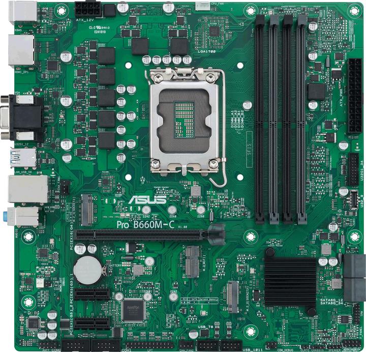 Produktbild ASUS MB PRO -C-CSM Intel,1700,DDR5,mATX (LGA 1700, Intel B660, mATX)