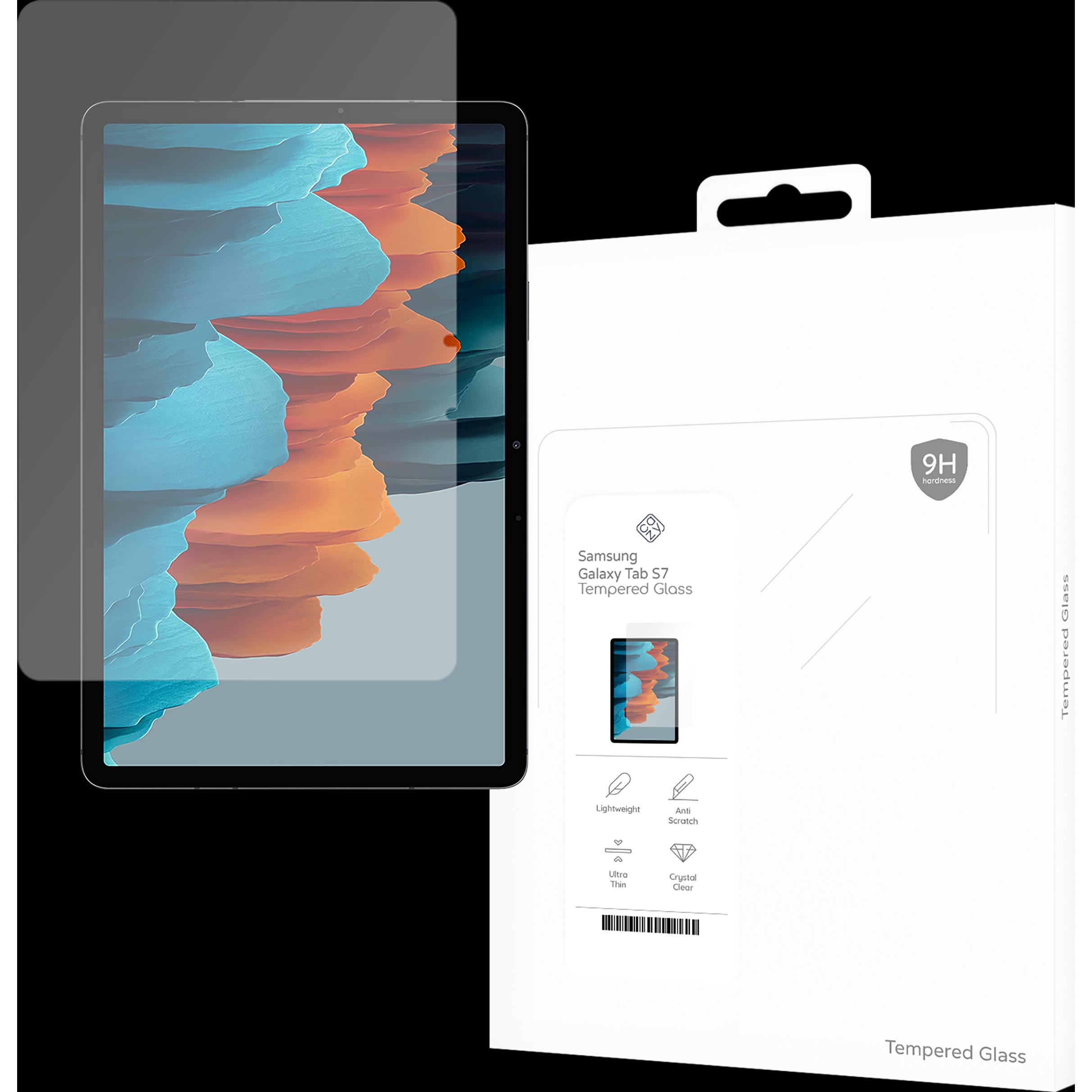 Cazy Schutzglass Kompatibel mit Samsung Galaxy Tab S7 - Displayschutz Tempered Glass (1 Stück, Galaxy Tab S7), Tablet Sc...
