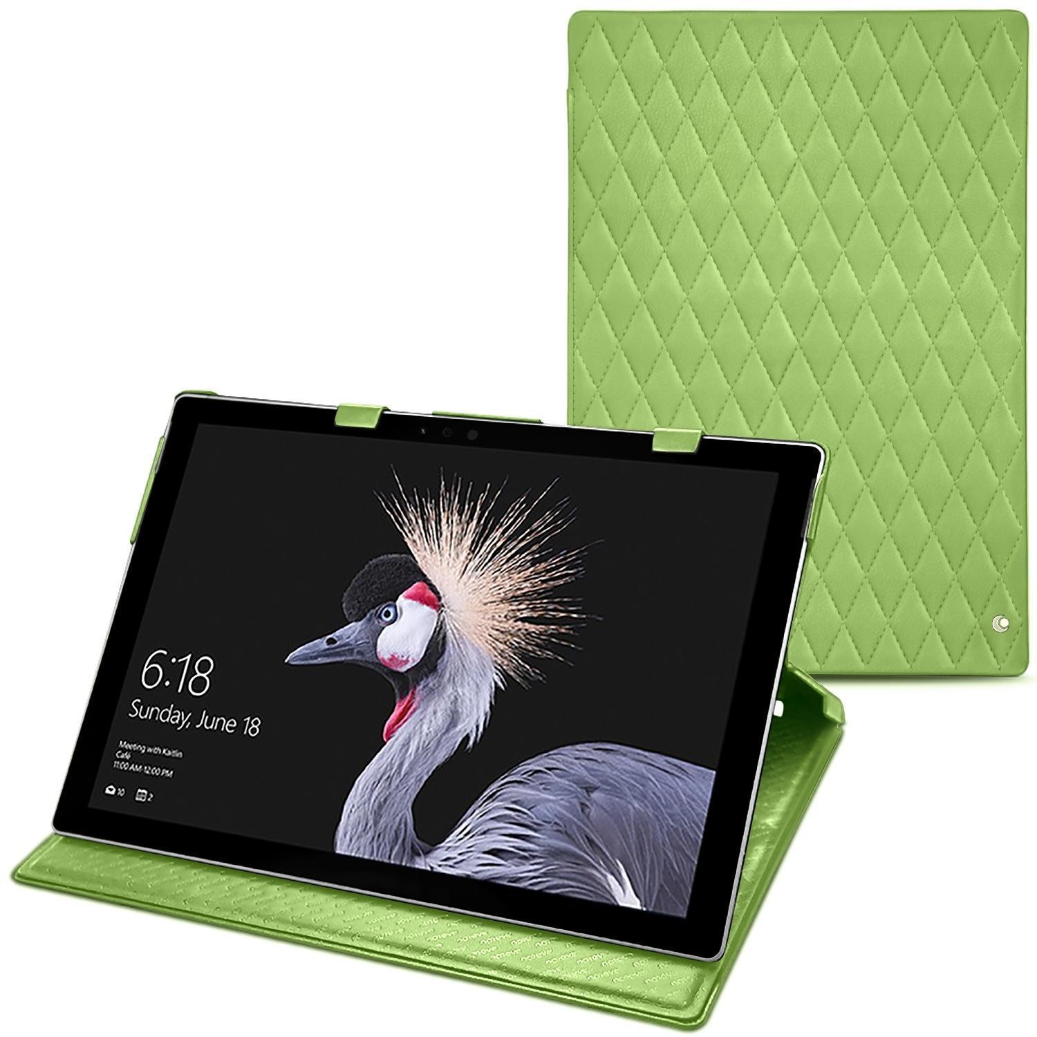 Noreve Lederschutzhülle (12.30", Microsoft), Notebooktasche, Grün