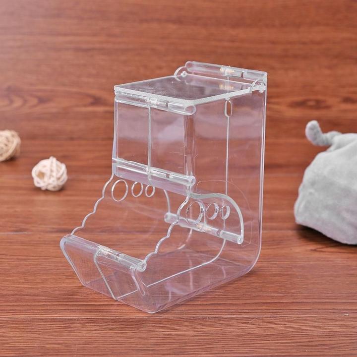 Nobby Futterspender 7x16cm | Transparent | Für Vögel | Einfache Befüllung