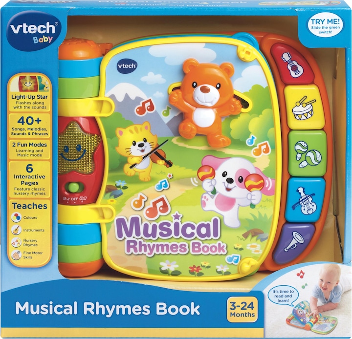 Immagine prodotto VTech Libro musicale per bambini con canzoni per bambini (danese) (950-166732) (Danese)