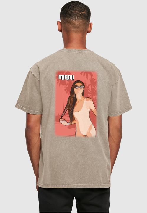 Produktbild Merchcode Grand Miami Acid Washed Heavy Oversize Tee - 116977 (L)