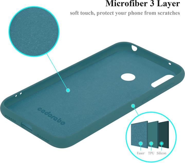 Immagine prodotto Cadorabo Copertura della cassa del silicone liquido TPU (Huawei Y7 Prime (2019), Huawei Y7 (2019))