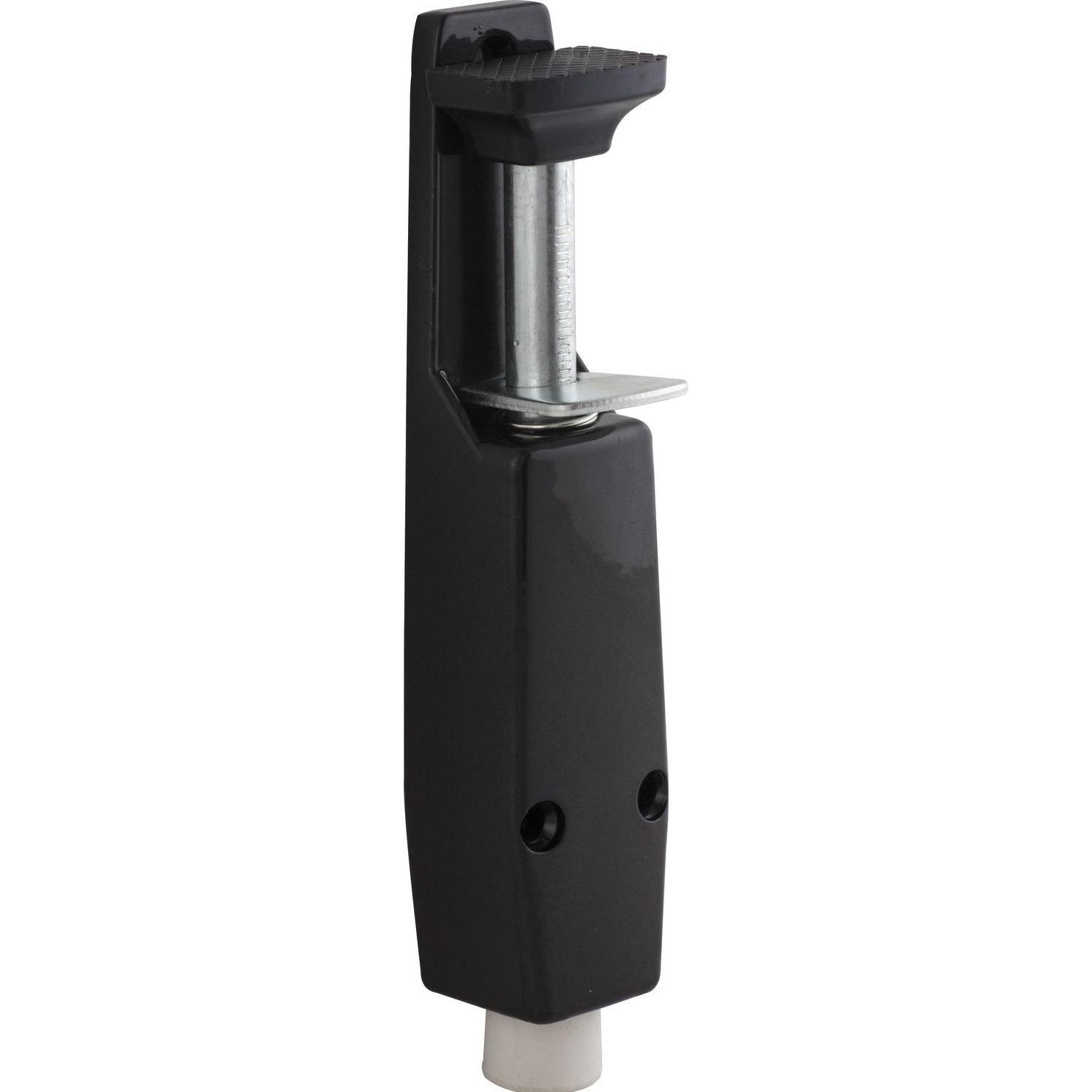 Deni, Türstopper, Türfeststeller 3834 Hub 30 mm, 40x190 mm, Zinkdruckguss dunkelbraun RAL8019 (1 Stück)