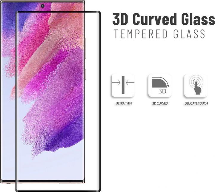 Immagine prodotto Evelatus Galaxy S22 Ultra 3D Full Edge Vetro adesivo (1 pz., Samsung Galaxy S22 Ultra)