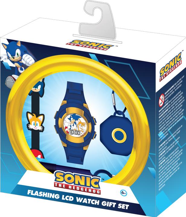 Produktbild Accutime Armbanduhr Set Sonic mit Accessoires, Kinder LCD-Uhr mit digitaler Anzeige, blinkende LEDs (Digitaluhr)