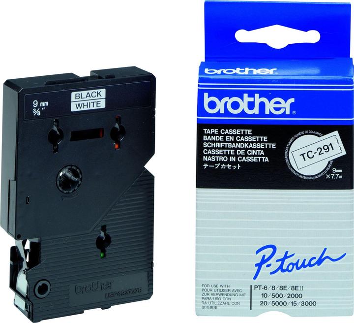 Brother P-Touch (1.90 cm, Black)