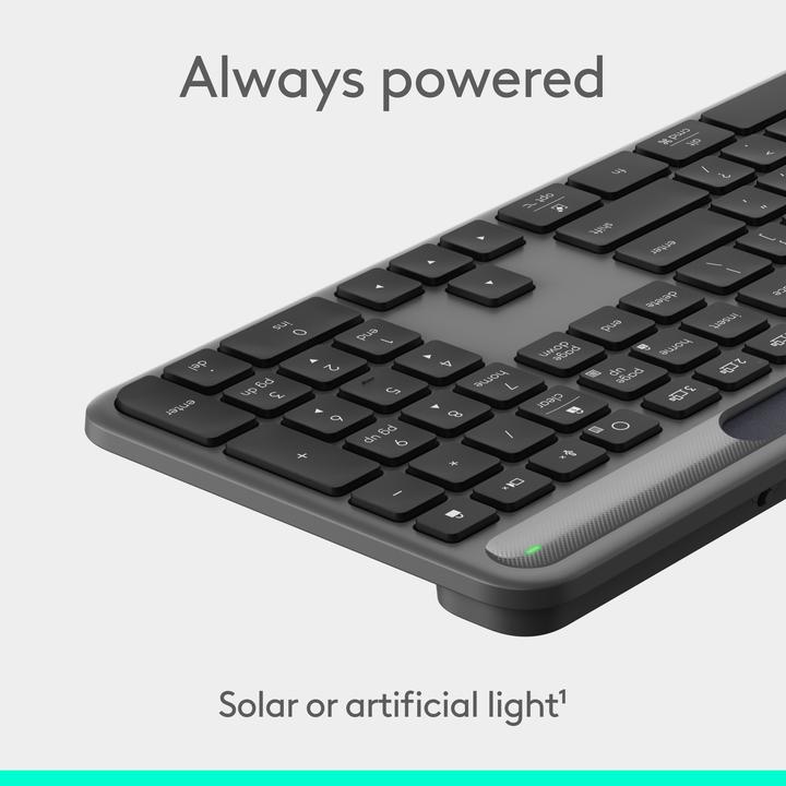 Actual product image Logitech Signature Slim Solar+ (CH, Wireless)