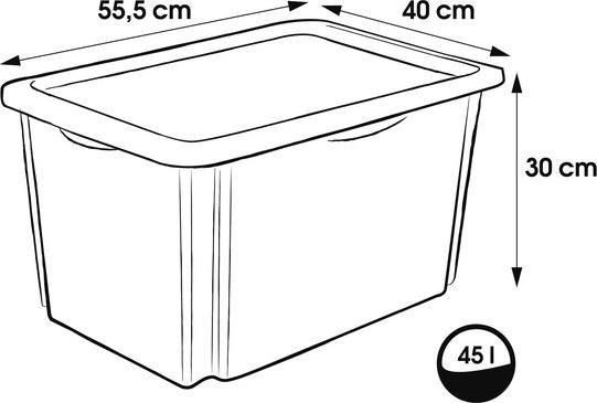 Actual product image keeeper Winnie (55.5 x 40 x 30 cm, 45 l)