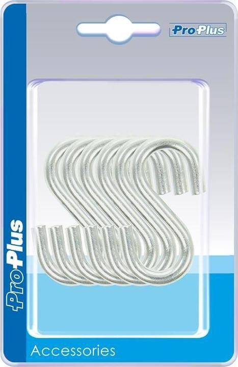 Image du produit ProPlus Crochet en S Ø6mm 5,8x2,7cm 6 pièces sous blister