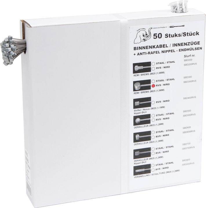Slurf Rem binnenkabel-03179173 Rem binnenkabel zilver Eenheidsmaat