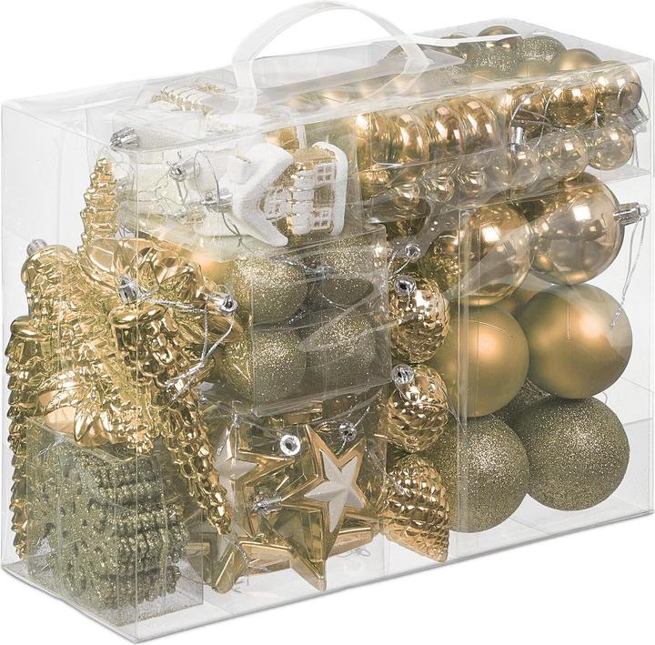 Produktbild Relaxdays 100-tlg. Weihnachtskugeln-Set (100x)