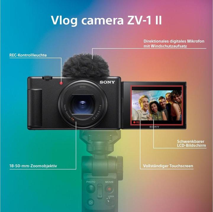 Productafbeelding Sony ZV-1 II (18 - 50 mm, 20.10 Mpx, 1")
