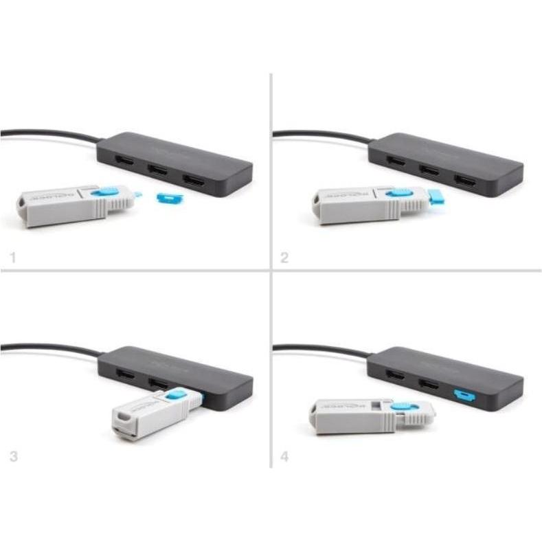 Thumbnail - Delock 10 Port Blocker für HDMI Buchse, Notebook Security, Blau