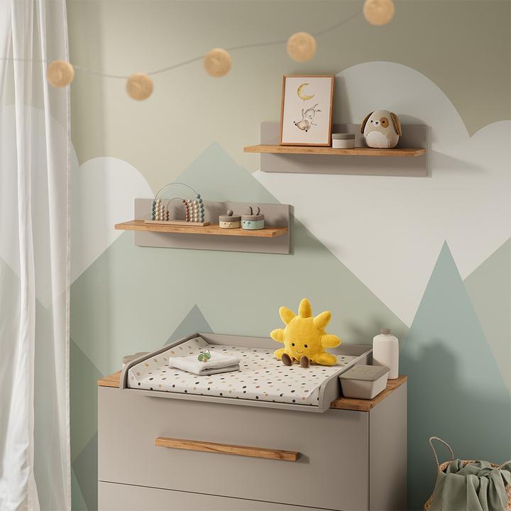 Actual product image VitaliSpa Wandregal Kinderzimmer Malia, Cashmere/Artisan/Artisan, 70 x 20 cm