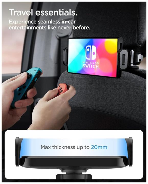 Image du produit Spigen Onetap UTS45 Universal Headrest Uchwyt samochodowy na tablet czarny/black ACP05862