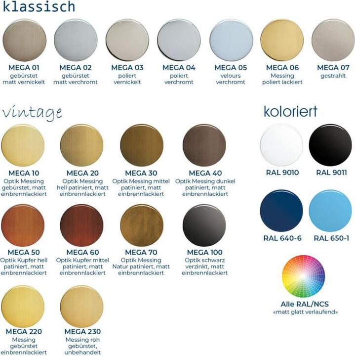 Produktbild Mega WC-Rosettengarnituren 36.180 (Türrosette)