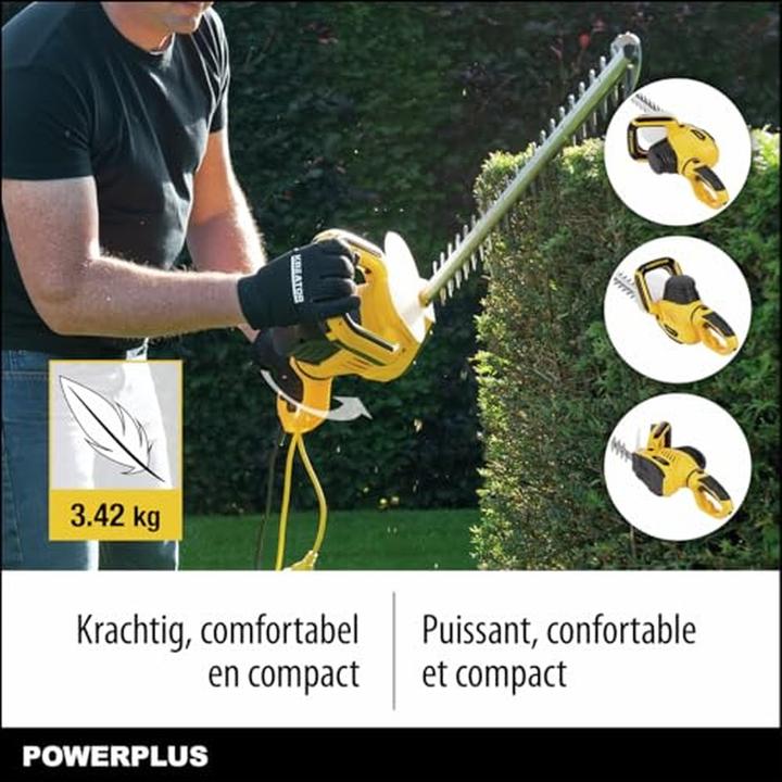 Image du produit Powerplus Taille-haies 600W 610mm (Fonctionnement sur secteur)