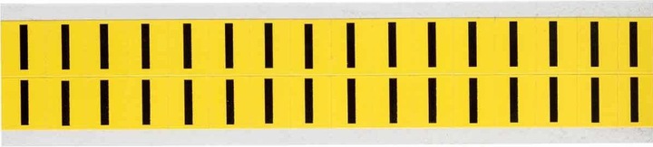 Image du produit Brady 3420-I, B-499, tissu nylon, lettr. I, Noir et Jaune, 14x19mm, Lettres de l'alphabet. 16mm(25 K. á