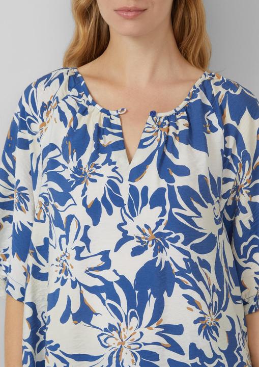 Produktbild S.Oliver Bluse Strukturierte Bluse aus Viskosemix mit Raffung (44)
