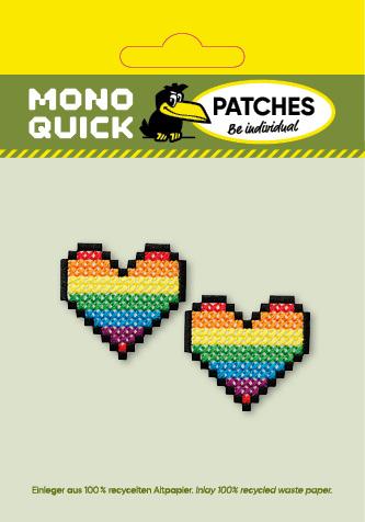 Produktbild Mono Quick Pixel Herzen 2 Stück (2 Stk., 3.80 x 3.50 cm)