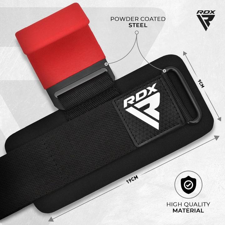 Actual product image Rdx Gym Hook Strap Red Plus (One size)