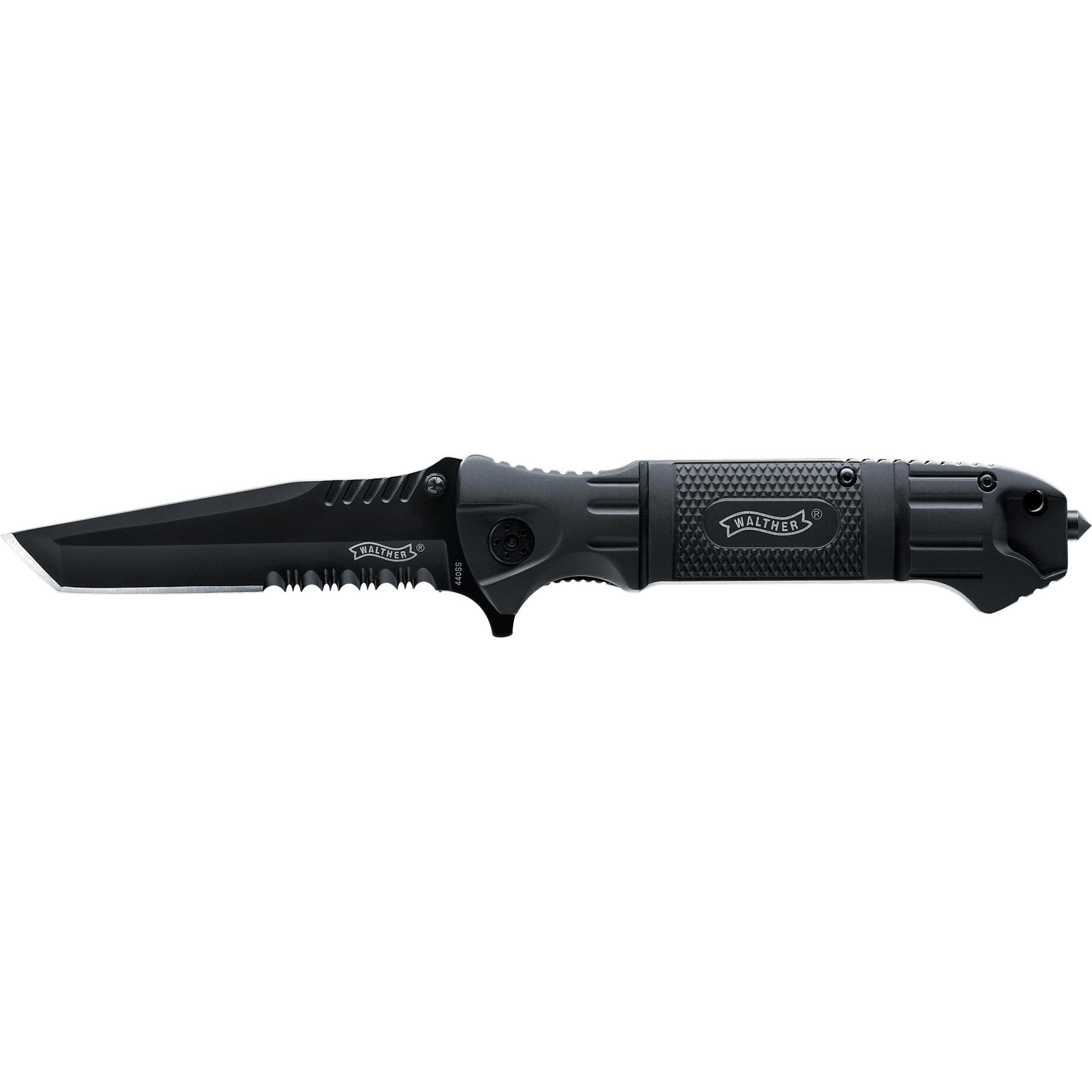 Walther, Mehrzweckmesser, Black Tac Tanto Knife (10 cm)