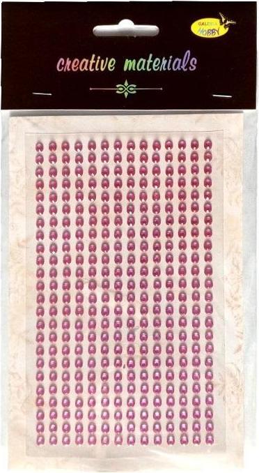 Produktbild Mentor Aufkleber mit Kristallen, 4 mm, 336 Stück, rosa