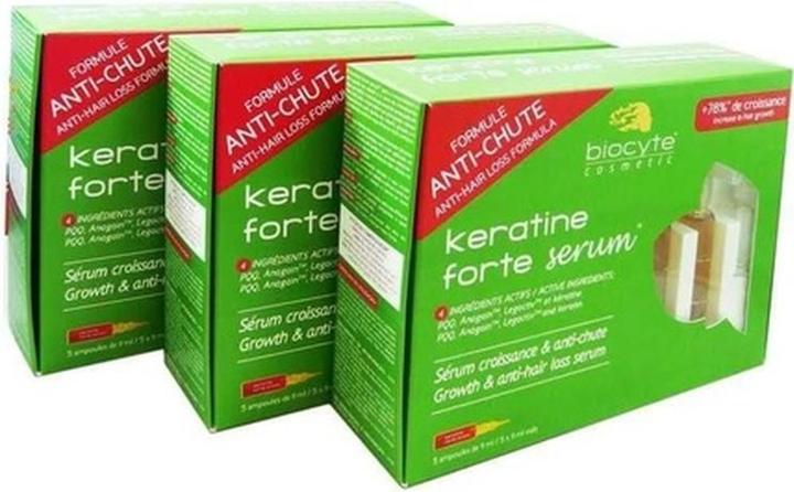Immagine prodotto Biocyte Anti-Hair Loss Keratine Forte Serum 3 x 5 Phials