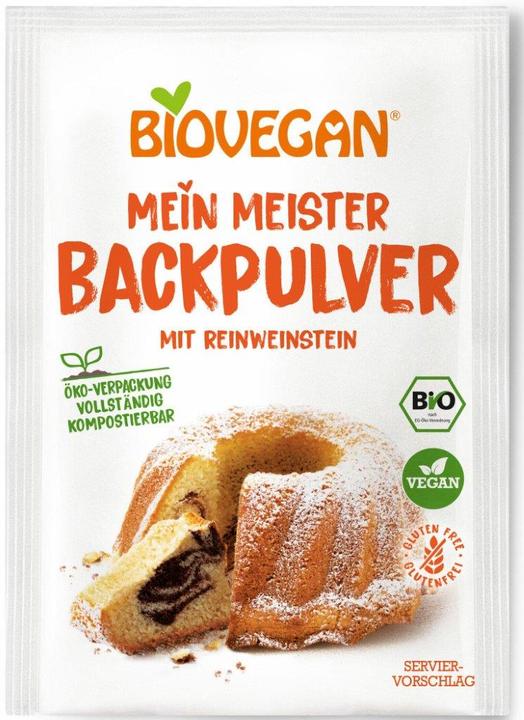 Biovegan Meister Backpulver mit Reinweinstein Bio (51 g)