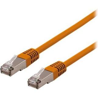 Deltaco S/FTP Cat6 patchkabel LSZH 0.3m Orange (0.30 m), Stromkabel