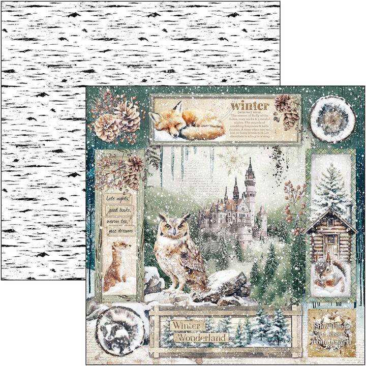 Image du produit Ciao Bella Scrapbook-Papier "Forest Tales", 12 Blatt, 30,5 x 30,5 cm (190 g/m², 12x)