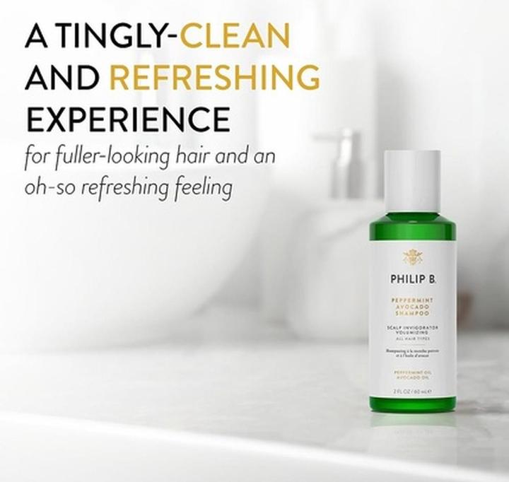 Produktbild Philip B. Peppermint And Avocado Volumizing & Clarifying Shampoo (Flüssiges Shampoo, 60 ml)