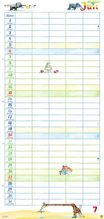 Actual product image Heye Familienplaner (21 x 45 cm)