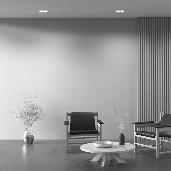 Actual product image Maytoni Dot downlight, recessed light 2x GU10 black (GU10)