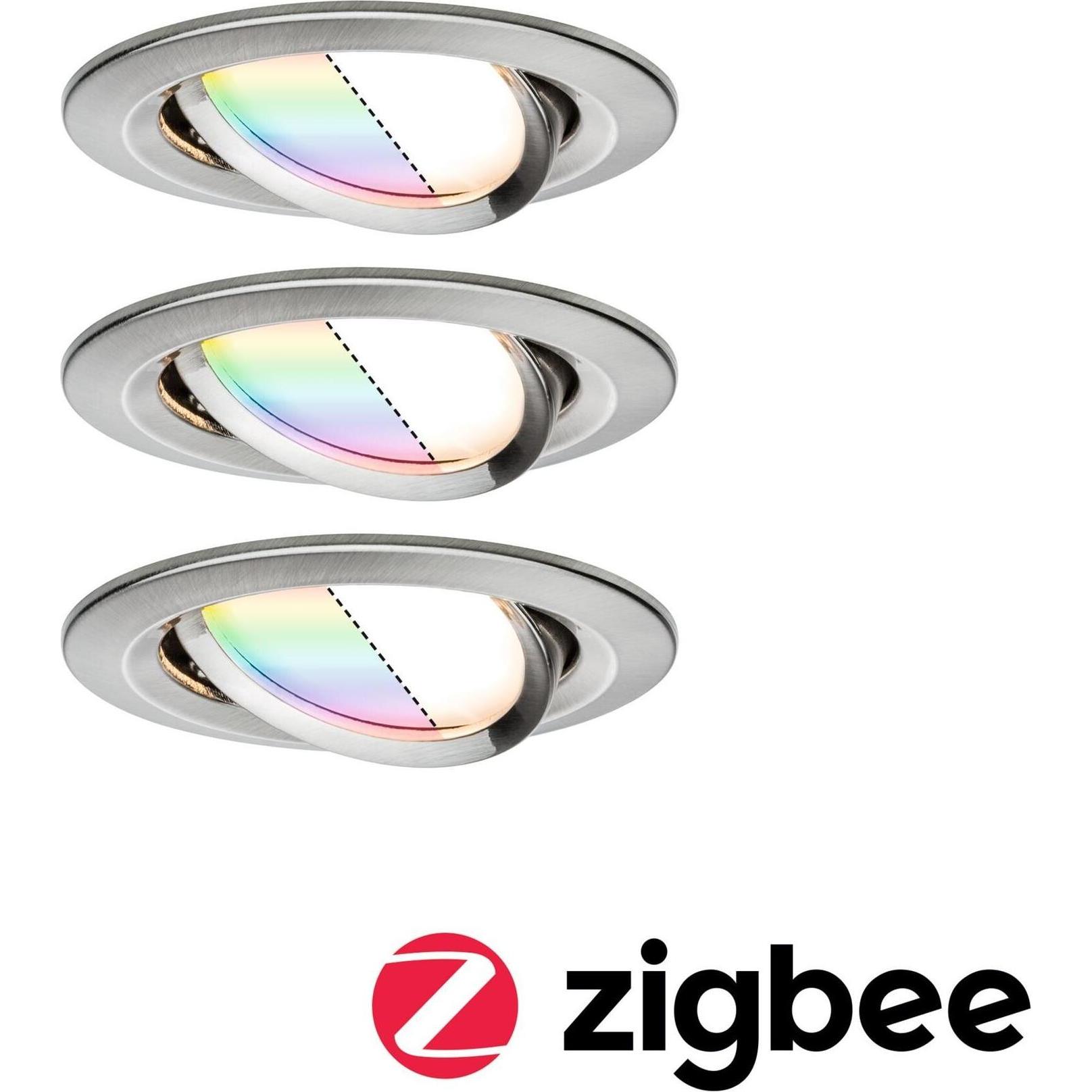 Paulmann, Wandleuchte + Deckenleuchte, Einbauleuchte Nova Plus Set Zigbee (85 lm)