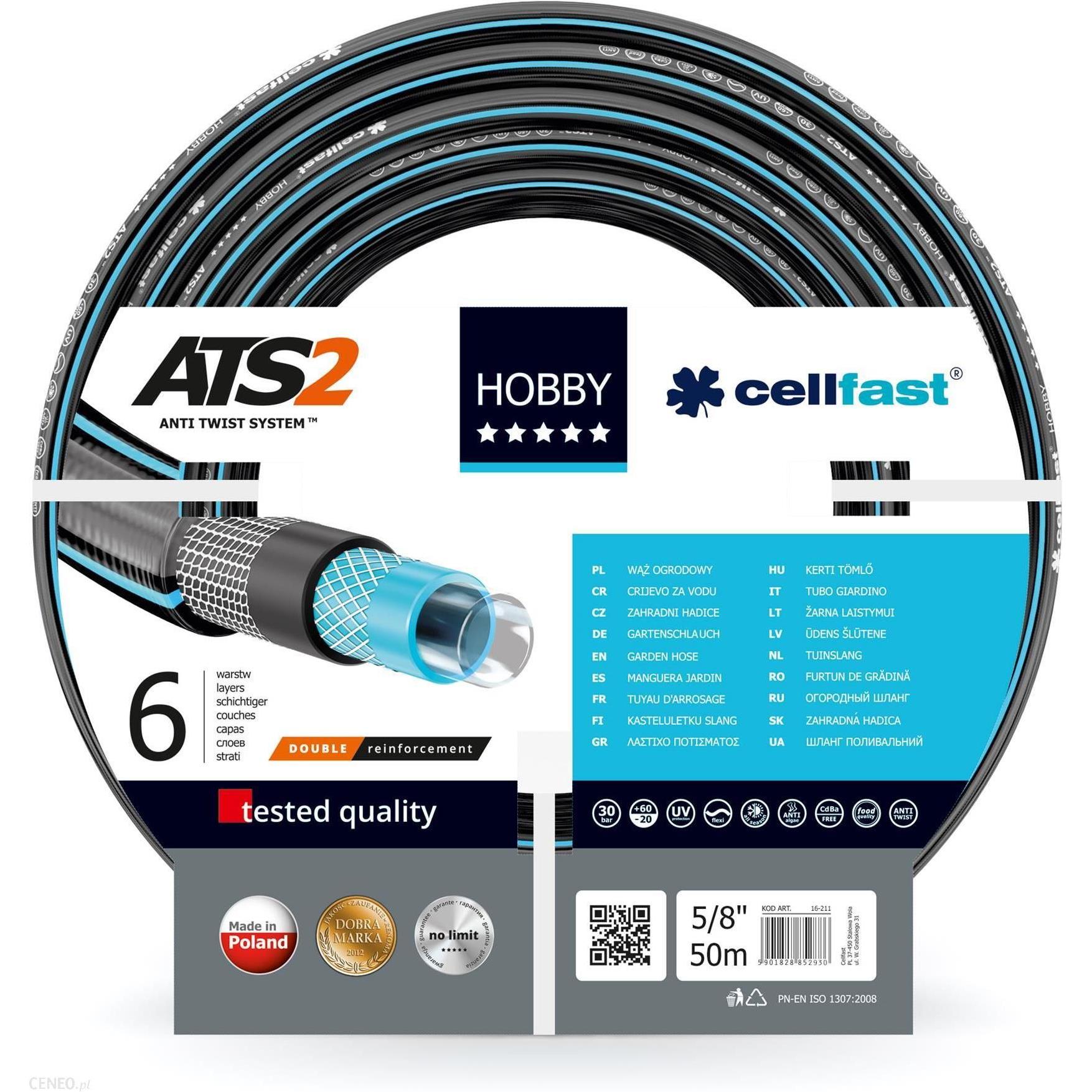 Cellfast, Gartenschlauch, Hobby (50 m, 15.24 mm)