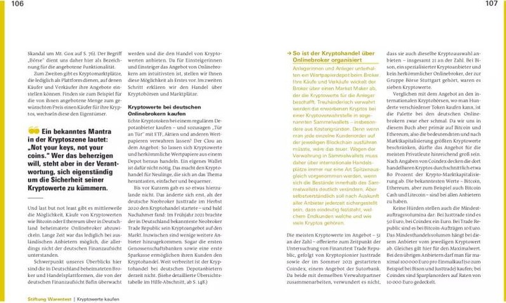 Produktbild Alles über Bitcoin, Ethereum und Co (Deutsch, Brigitte Wallstabe-Watermann, Prof. Dr. Philipp Sandner, Antonie Klotz, 2022)