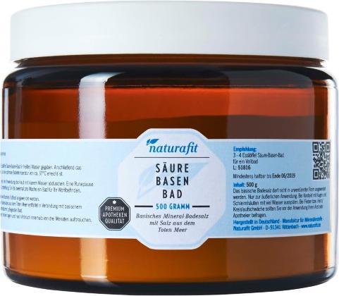 Produktbild Naturafit Säure Basen Bad Pulver, 500 g Pulver (Badeperlen)