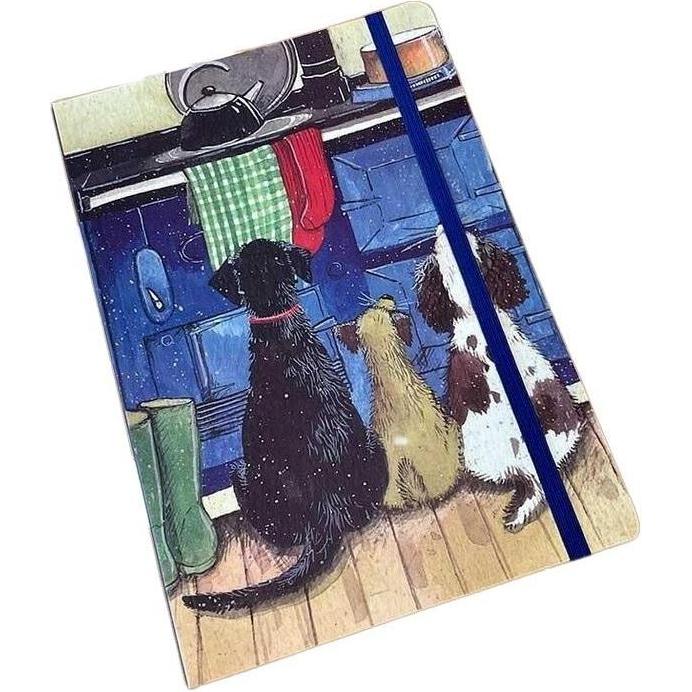 Alex Clark Art, Quaderni + Bloc notes, Notizbuch mit Radiergummi A5 LCN21 Hunde in der Küche (A5)