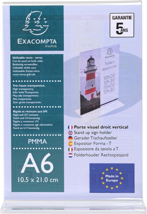 Produktbild Exacompta Tischprospektständer (A6)