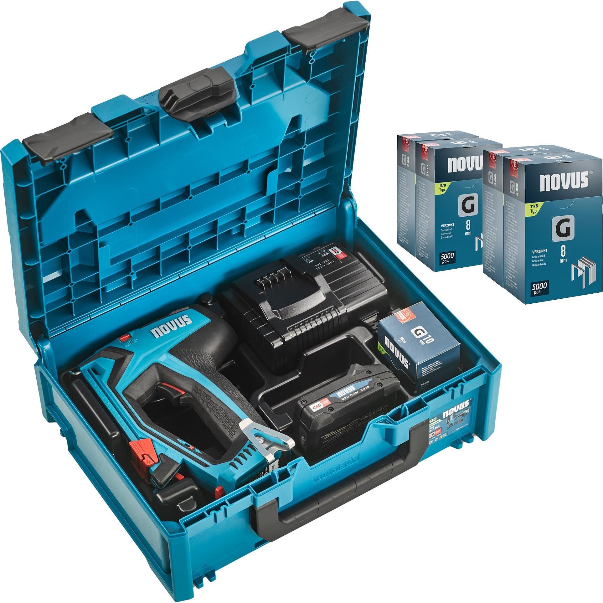 Novus Tools J-551 031-0376 Akkutacker Klammerntyp Typ 11, Typ 53F Klammernlänge (031-0376)