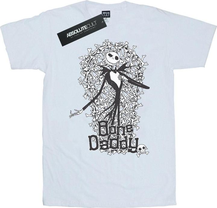 Actual product image Disney Womens/Ladies Nightmare Before Christmas Bone Daddy Cotton Boyfriend T-Shirt (XXL)
