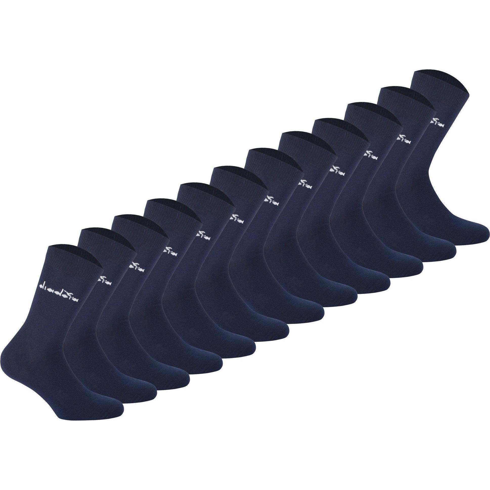 Diadora, Herren, Socken, Socken Casual Bequem sitzend, Blau, (12er Pack, 43 - 46)
