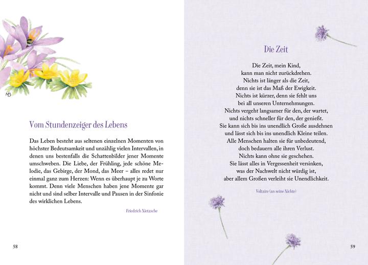 Produktbild Sonnenschein, Freiheit und eine kleine Blume braucht man (Deutsch, Kristina Schaefer, Marjolein Bastin, 2024)