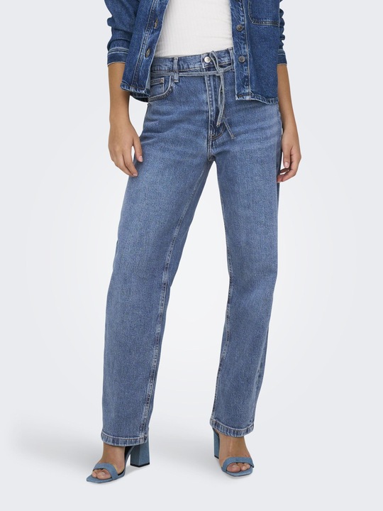 Immagine prodotto Only ONLGYPSY Hohe Taille Gerade geschnittener Slim Fit Jeans Straight-Fit jeans (W31/L32)